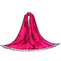 100% Polyester Mujeres Flor Dying Bufanda Elegante Soft Shawl